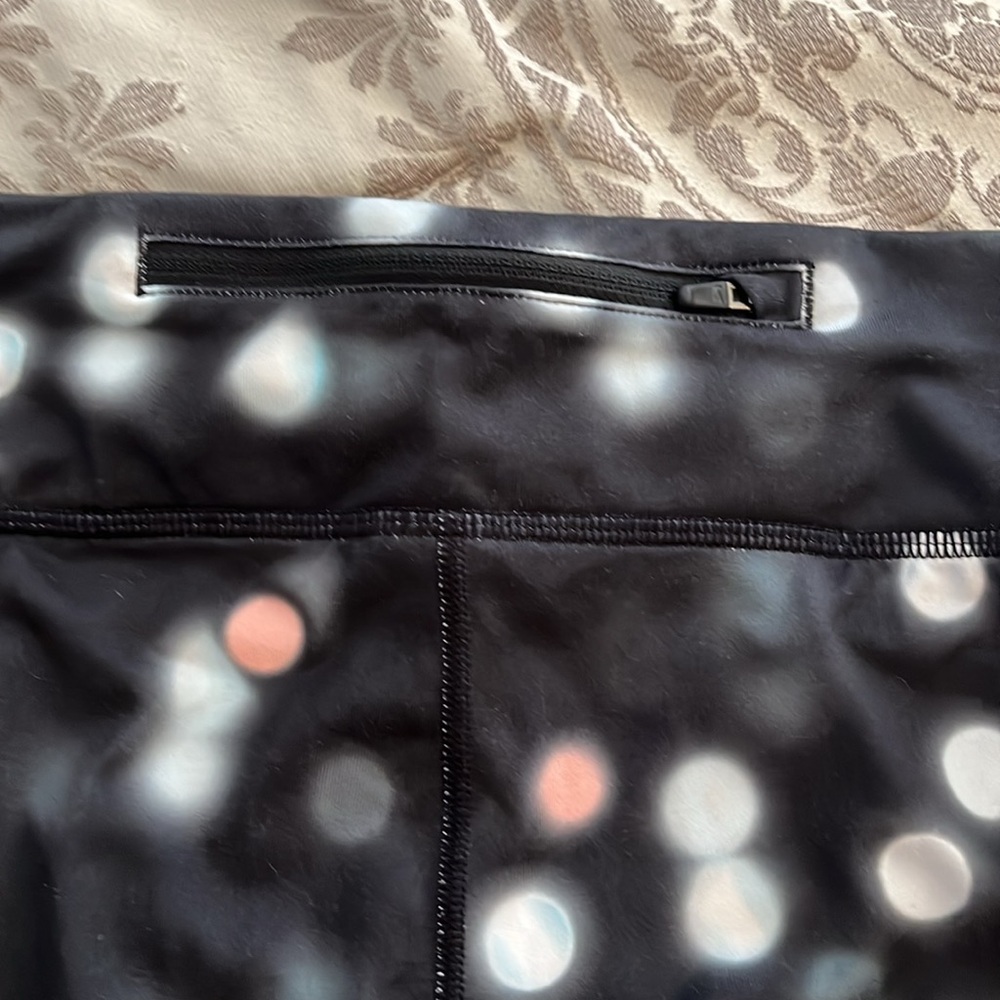 Nike Dri-Fit running pants, women’s size S/P, black with pink and gray - Picture 9 of 10
